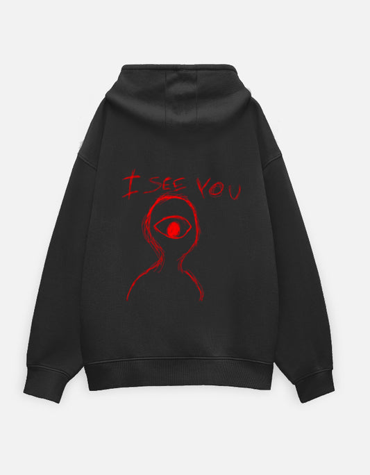 "I See You" Oversized Hoodie – Streetwear Edition