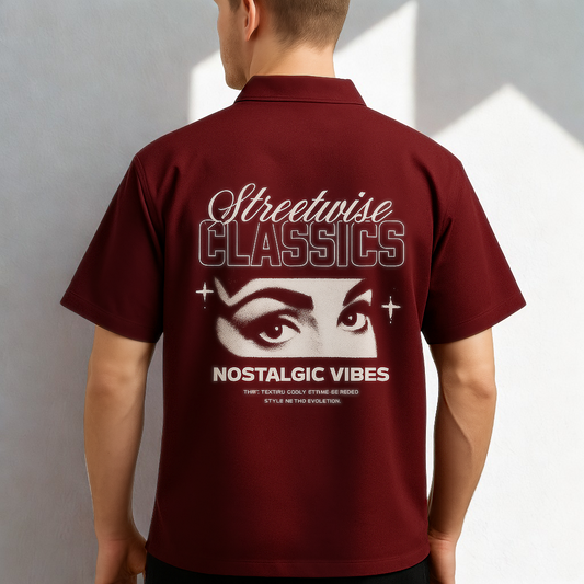 Streetwise Classics Oversized Shirt – Nostalgic Vibes Edition
