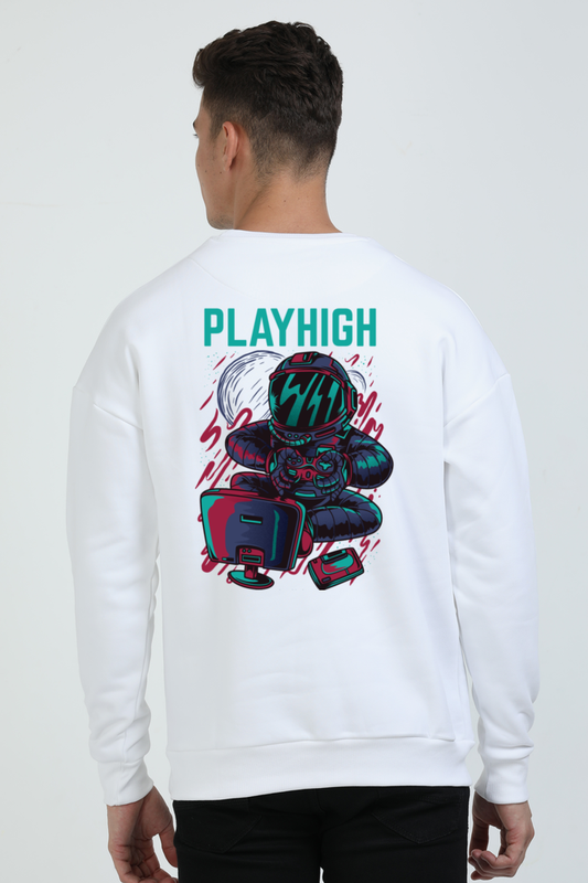 PlayHigh Astronaut Gaming Oversized Sweatshirt