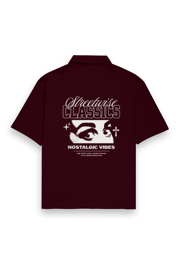 Streetwise Classics Oversized Shirt – Nostalgic Vibes Edition