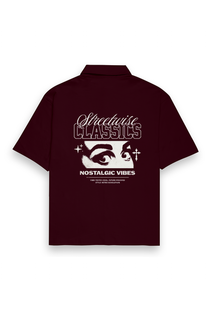 Streetwise Classics Oversized Shirt – Nostalgic Vibes Edition