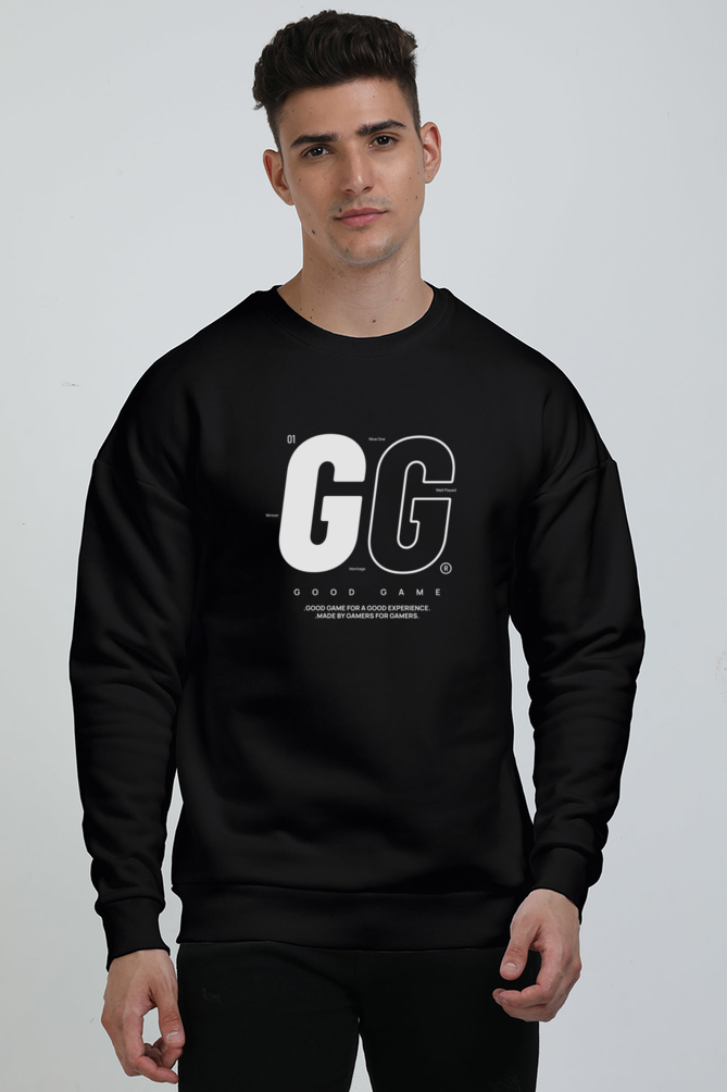GG – Good Game Unisex Oversized Sweatshirt | Gamer Streetwear