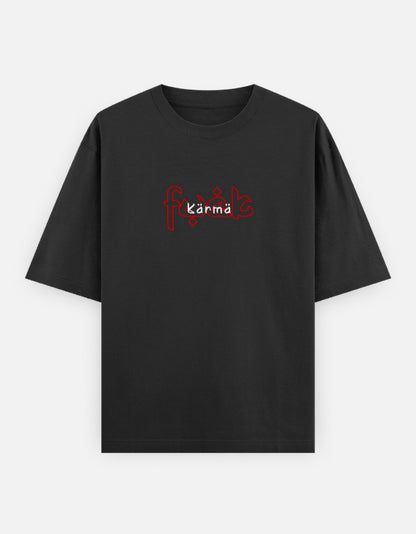 “Fxxk Karma” Oversized French Terry Tee