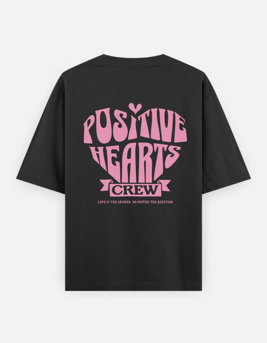 Positive Hearts Crew Oversized T-Shirt