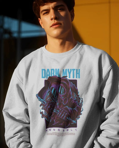 Dark Myth Gas Mask Oversized Sweatshirt